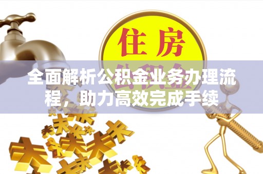 屯溪全面解析公积金业务办理流程，助力高效完成手续