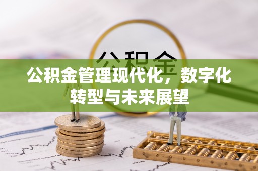 屯溪公积金管理现代化，数字化转型与未来展望