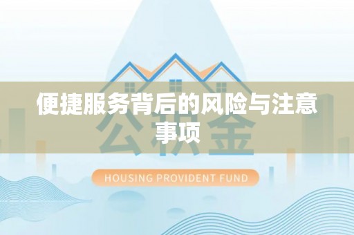 屯溪便捷服务背后的风险与注意事项